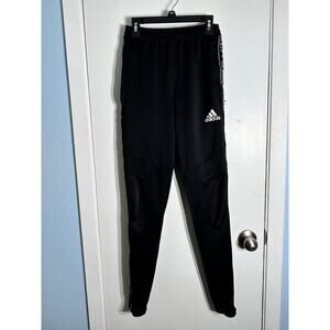Adidas Joggers Mens XS Black Aeroready Training Pants 3 Stripes Workout Gym